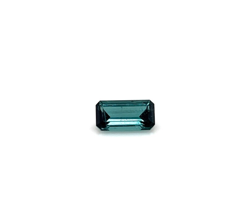2.34 ct. Tурмалин природный зелено-голубой октагон/ Natural greenish-blue tourmaline octagon (арт. 0306)