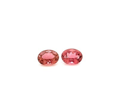 3.59 ct./2 Tourmaline Pink oval/ Турмалин розовый овал пара (арт. 0229)