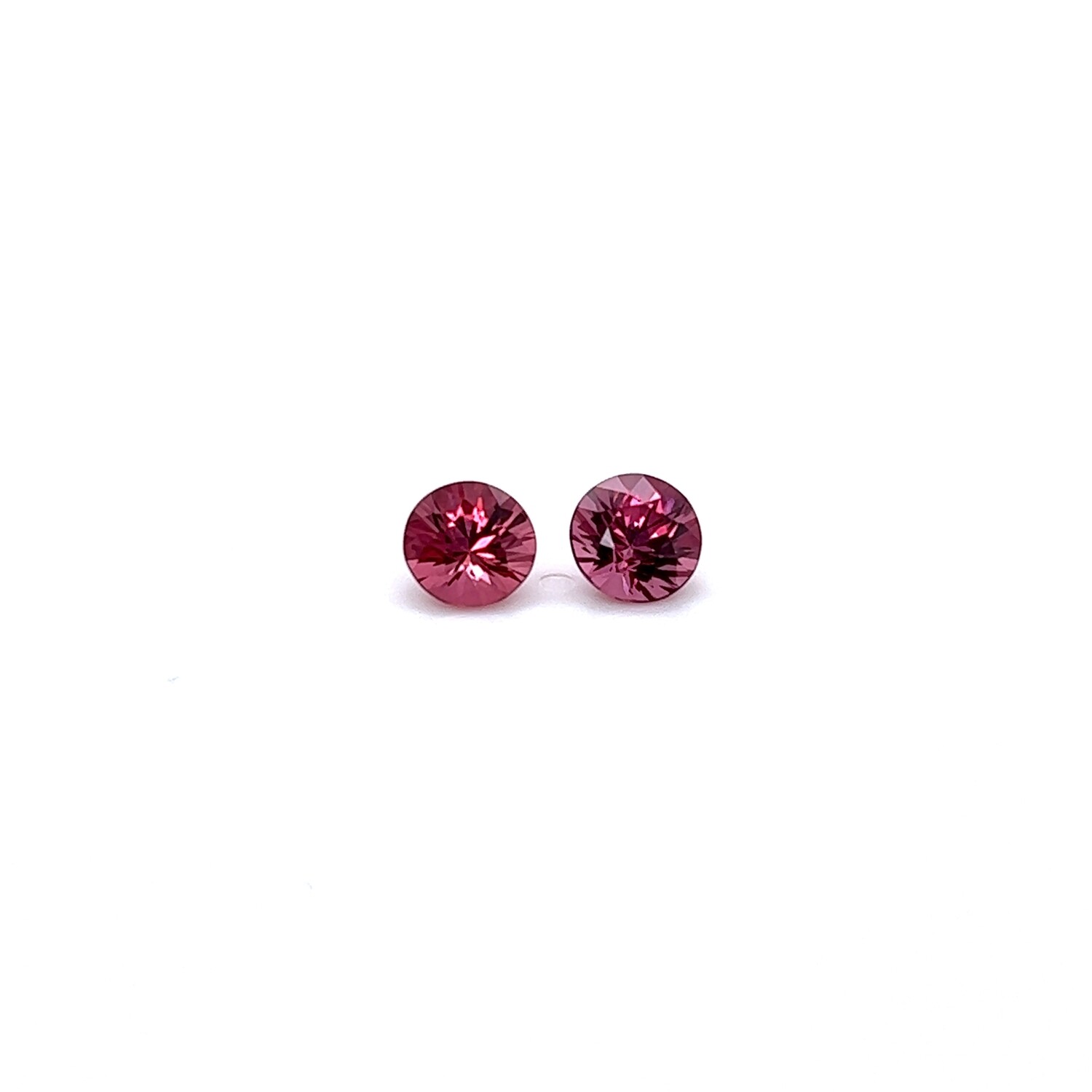 3.14 ct./2 Гранат Малайя природный оранжево-розовый круг/ Natural orangy-pink garnet round (арт. 0334)