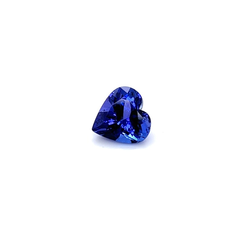 4.78 ct. Танзанит природный термо-обработанный сердце/ Natural tanzanite enhanced by thermal treatment heart (арт. 0337)