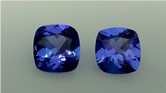1.62 ct./2	Tanzanite cushion/ Танзанит кушон пара (арт.0016)