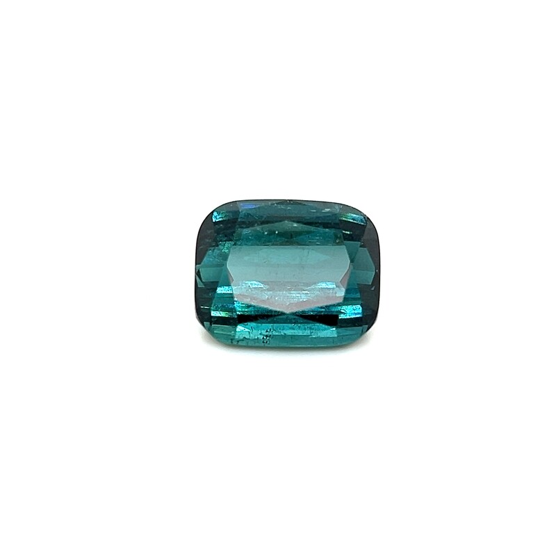 13.24 ct. Tурмалин природный зелено-голубой кушон/ Natural greenish-blue tourmaline  cushion (арт. 0310)