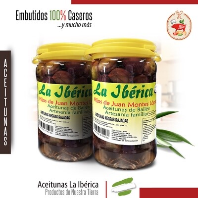 Aceitunas Negra Rajada &quot;La Ibérica&quot;
