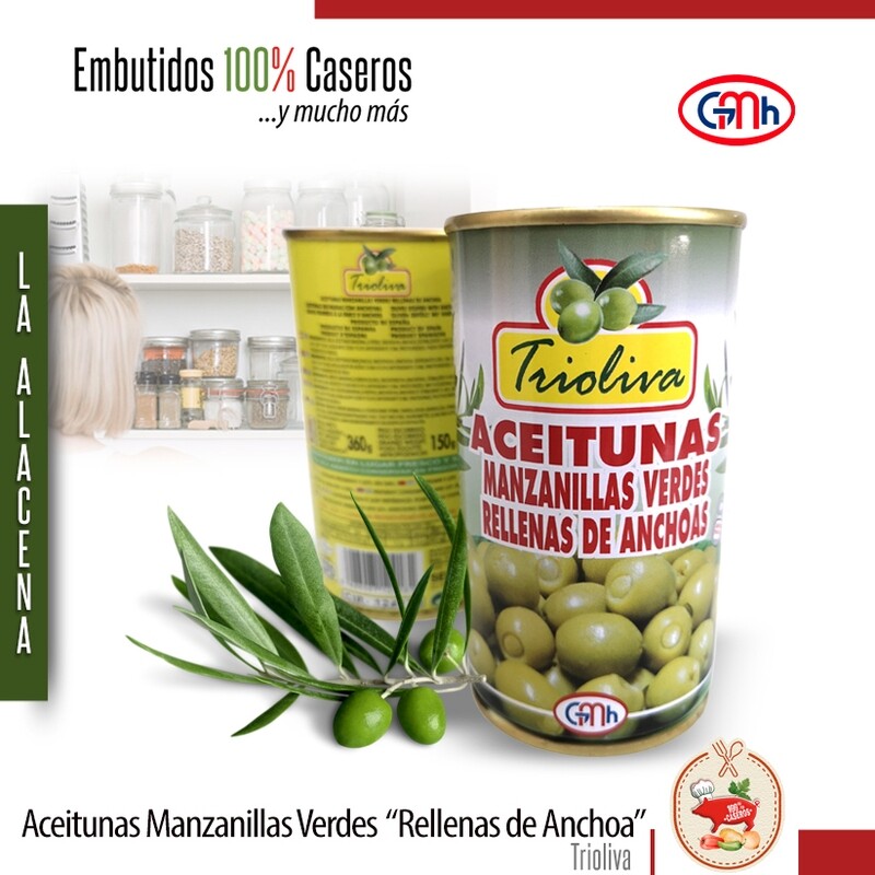 Aceitunas "Trioliva" rellenas de anchoa Aceitunas "Trioliva" rellenas de anchoa