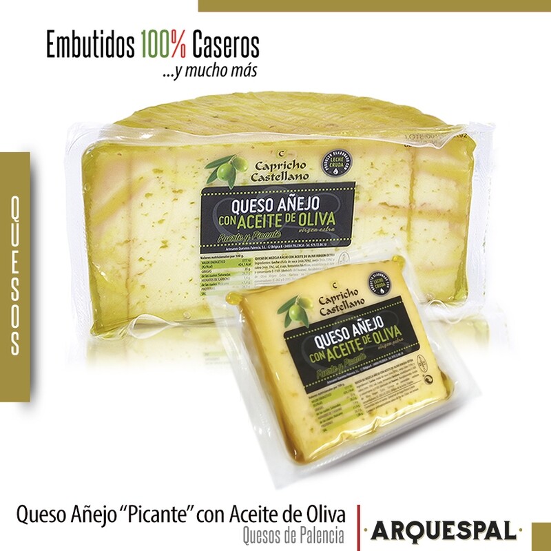 Queso Añejo Picante con Aceite de Oliva