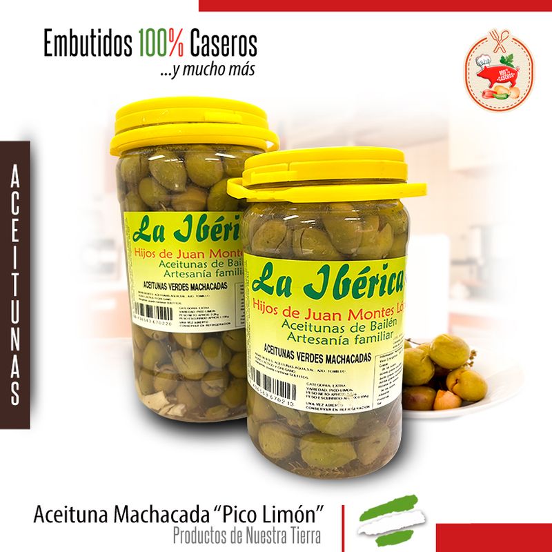 Aceitunas Machacada Pico Limón &quot;La Ibérica&quot;
