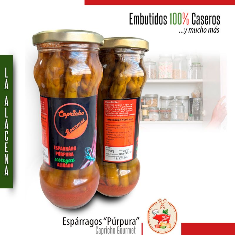 Espárragos Púrpura &quot;Ecológicos&quot; Aliñados