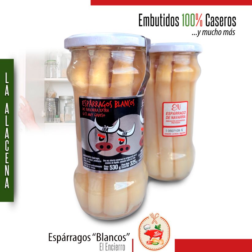 Espárragos Blancos &quot;El Encierro&quot;. Muy grueso