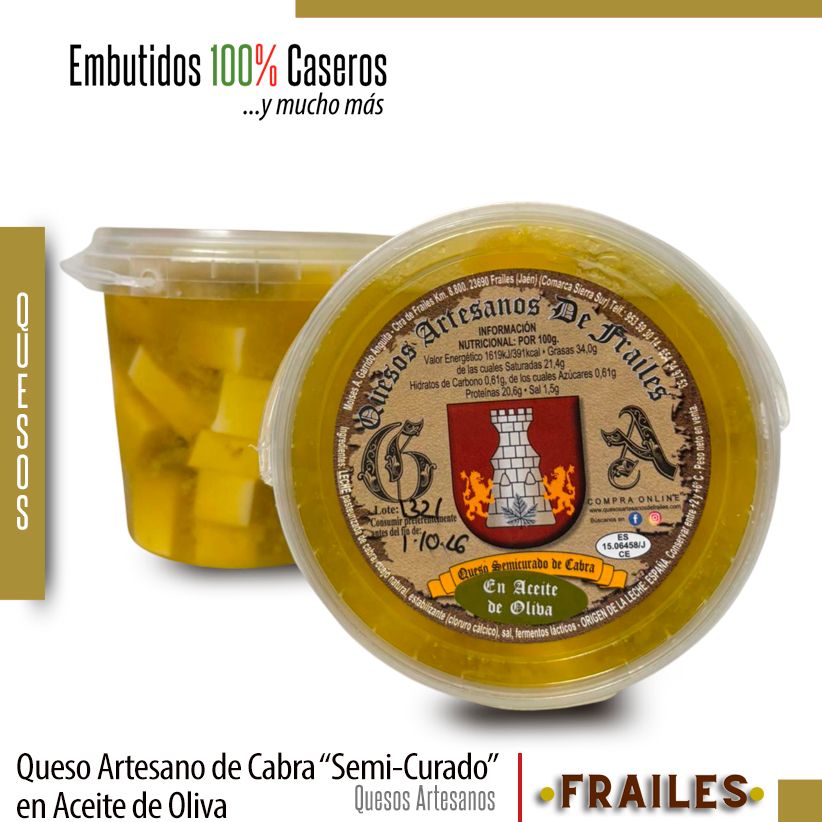 Queso Artesano de Frailes en ACEITE DE OLIVA