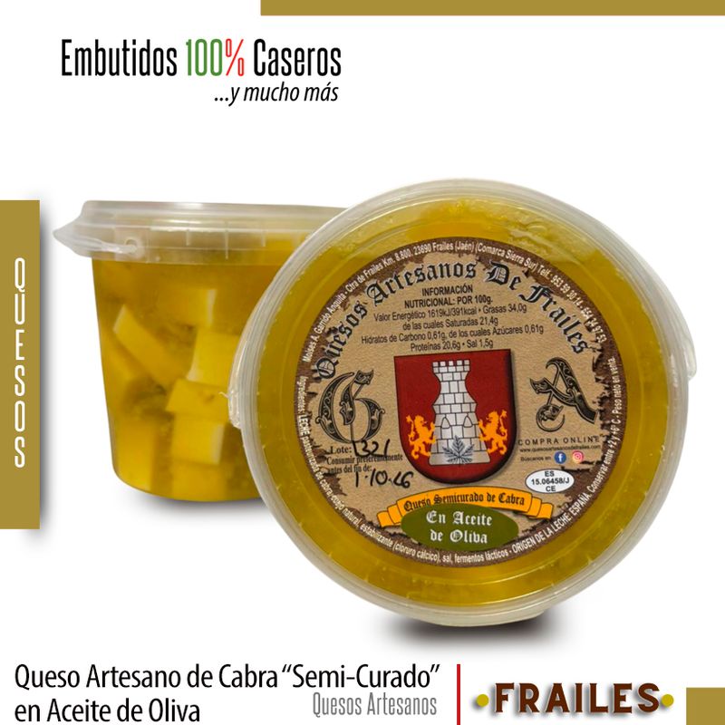 Queso Artesano de Frailes en ACEITE DE OLIVA