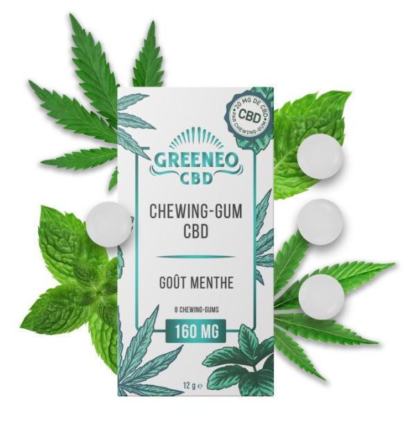 Chewing-gum Menthe Greeneo - VEGAN et sans sucre