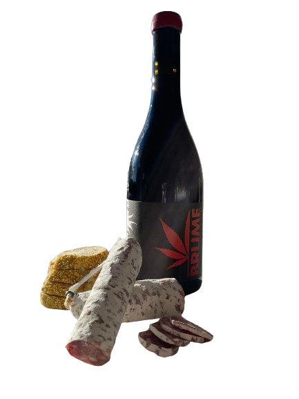 Vin rouge au CBD - Marque Brume