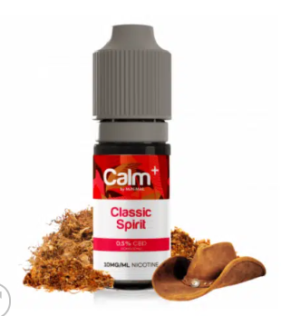 E-liquide Calm+ Classic Spirit - Nicotine et CBD 10 mg/ml