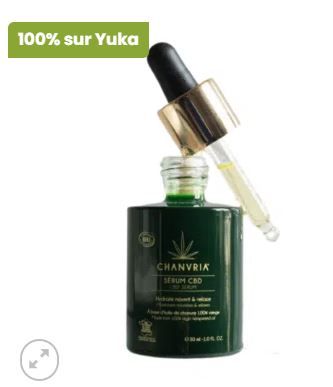 Sérum hydratant bio + CBD (Marque Chanvria)