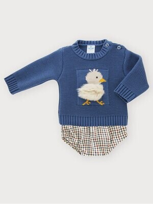 Conjunto Jersey + Cubrepañal Pollito