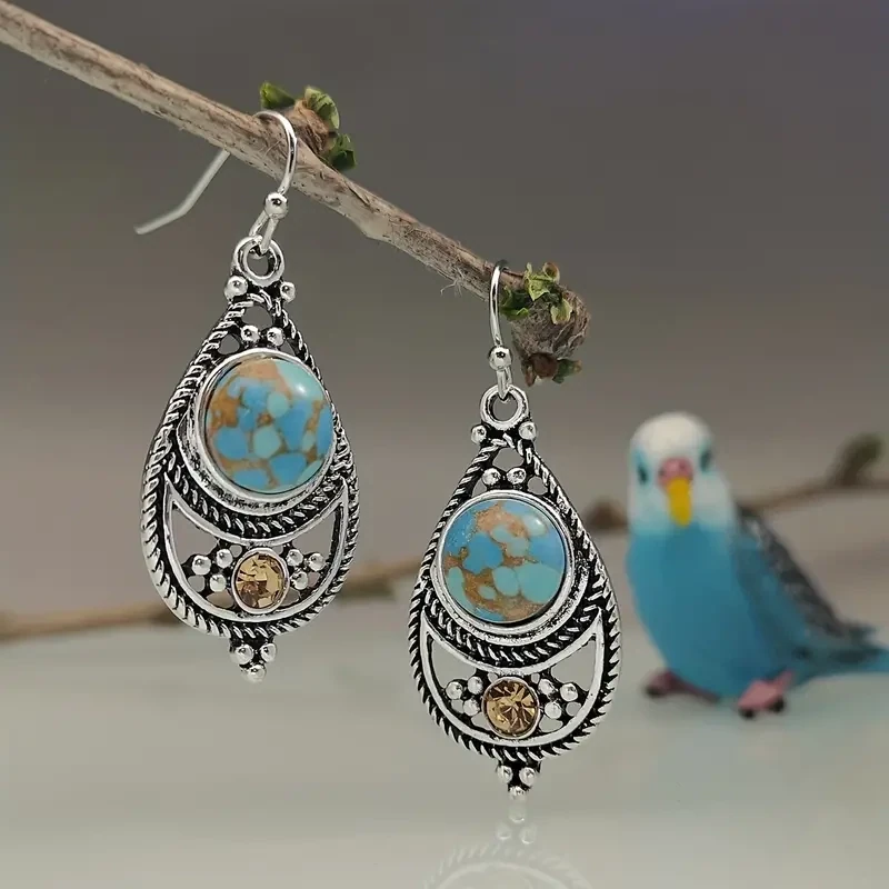 Silver Turquoise Earrings