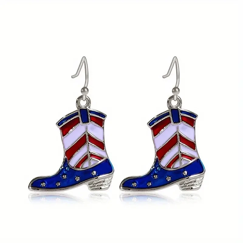 Cute Stripped Boot Earrings
