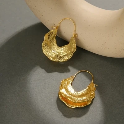 Gold drop earrings