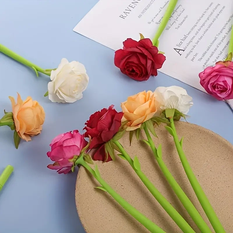 4pcs Rose Flower Gel Pens