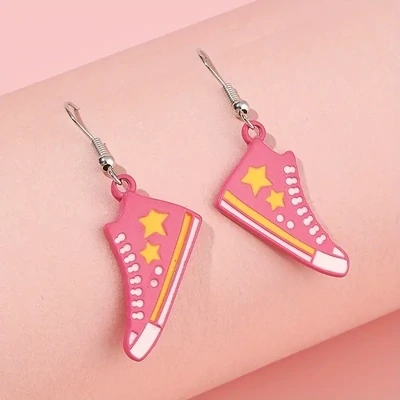 Cute Pink Shoe Earrings