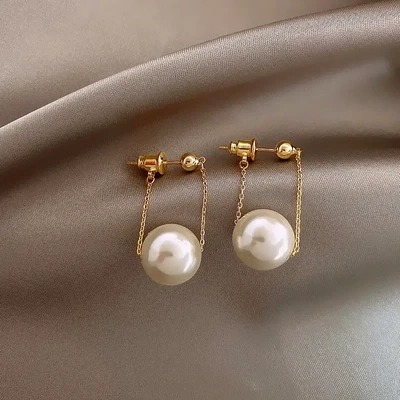 Elegant Pearl Drop Earrings