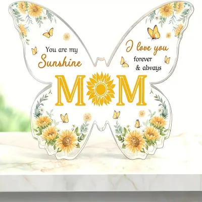 Butterfly Acrylic Decorative Plaque Gifts For Mother .