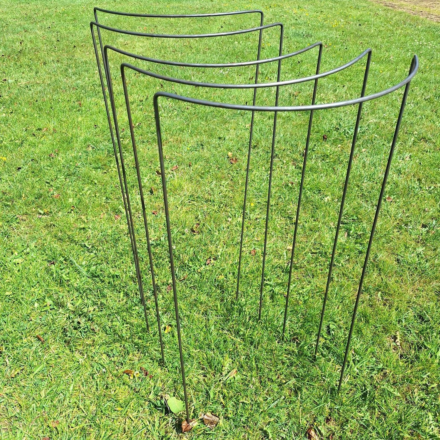 100cm tall (1m ) curved plant supports 6mm steel