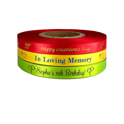 Personalised Ribbons 10mm