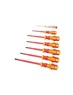 Hellermann Screwdriver Set Insulated 1000VAC DIY 7 Piece