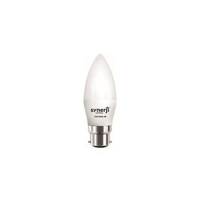 Synerji Lamp LED Candle 4W Cool White B22 BC 4000k