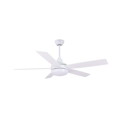 Synerji 5 Blade LED Fan White