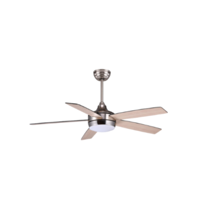 Synerji 5 Blade LED Fan Chrome/Wood