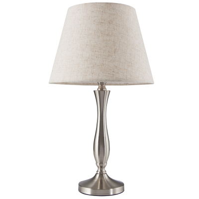 ​Metal Desk Lamp with Hessian Shade