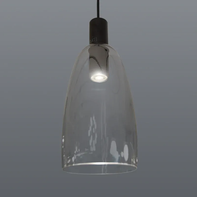 Smokey Glass Malaga Pendant
