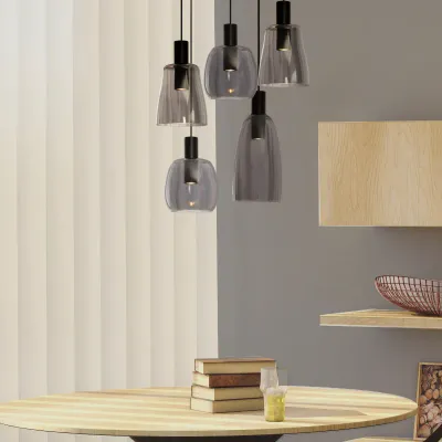 Smokey Glass Madrid Pendant