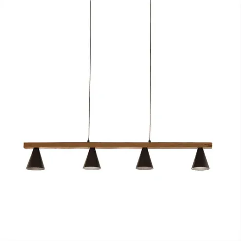 Mirai Wood & Metal Pendant