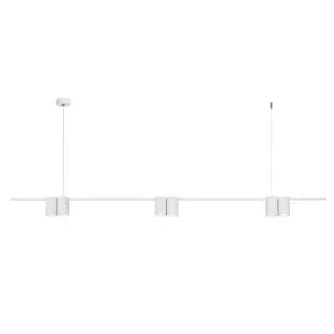 White Occhio 6 Linear Pendant