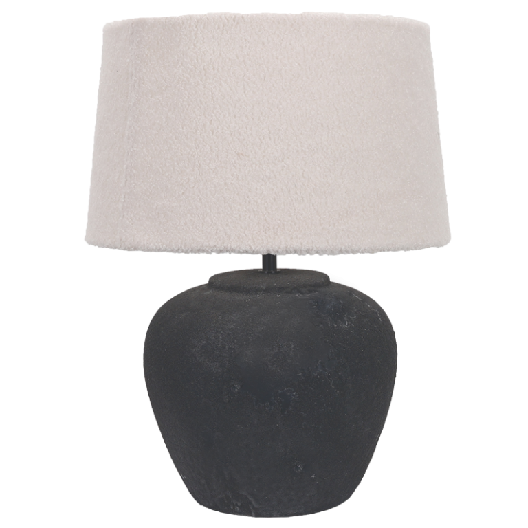 Noir Ceramic Table Lamp Black