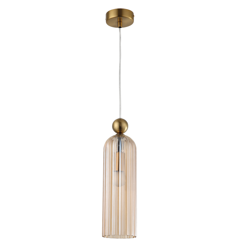 Cognac Fluted Pendant