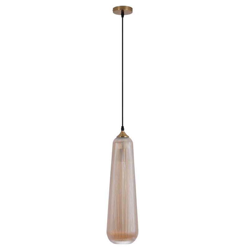 Fluted Amber Pendant