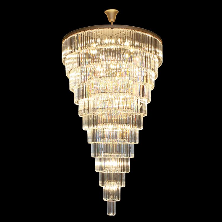 Gold Grandiose Crystal Chandelier