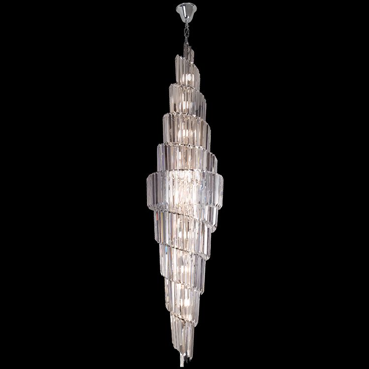 Triangular Crystal Chandelier