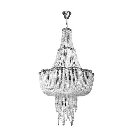 Large Cascading Crystal Chandelier