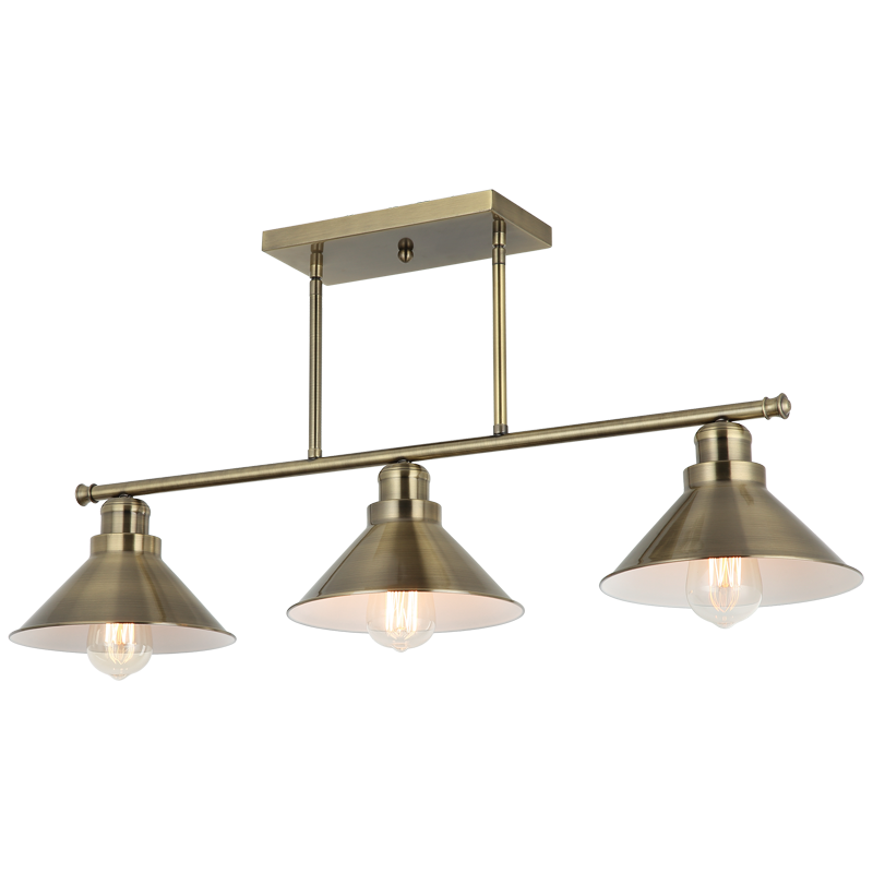Antique Brass Trio Pendant
