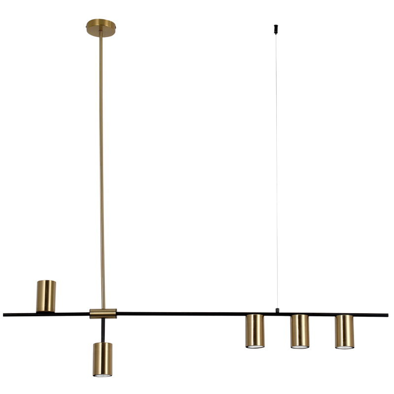 Linear Black & Gold Pendant