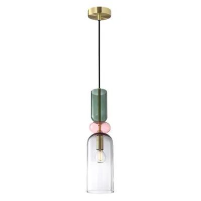 Rainbow Glass Pendant Light | Grey Shadow