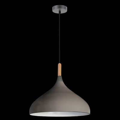 Modern Metal & Wood Pendant