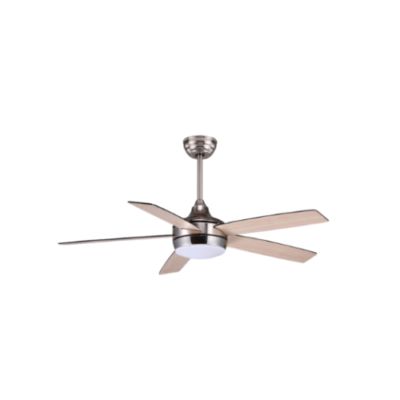 Synerji 5 Blade LED Fan Chrome/Wood