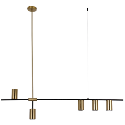 Linear Black & Gold Pendant