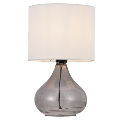 ​Smoke Colour Glass Table Lamp